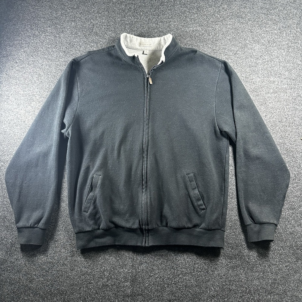 Peter Millar Mens Black Full Zip Softshell Jacket XL Golf Preppy Athleisure